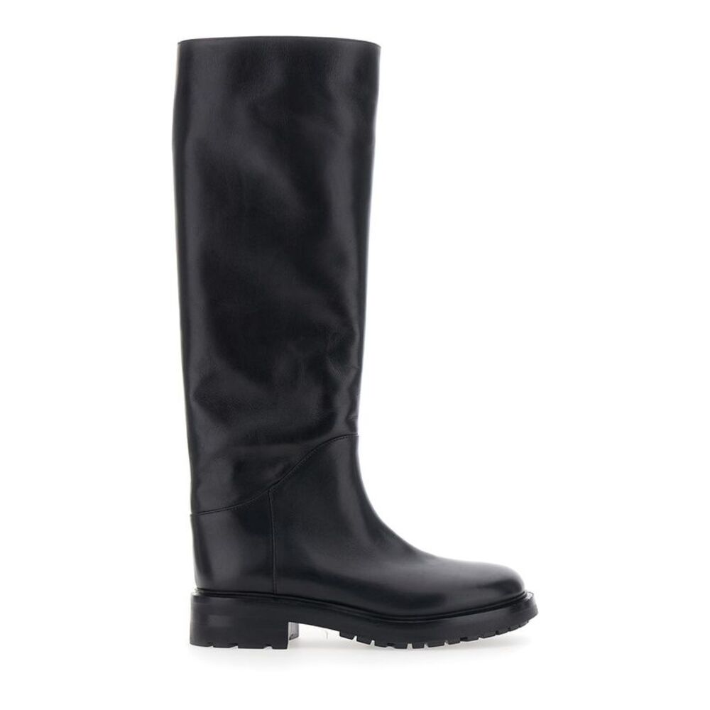 Strategia Women 'Marengo' Black Boots With Slip-On Design In Leather For Women